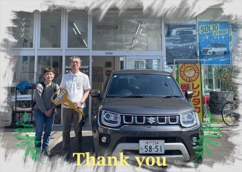 H様　中古車ｲｸﾞﾆｽご納車おめでとうございます！
